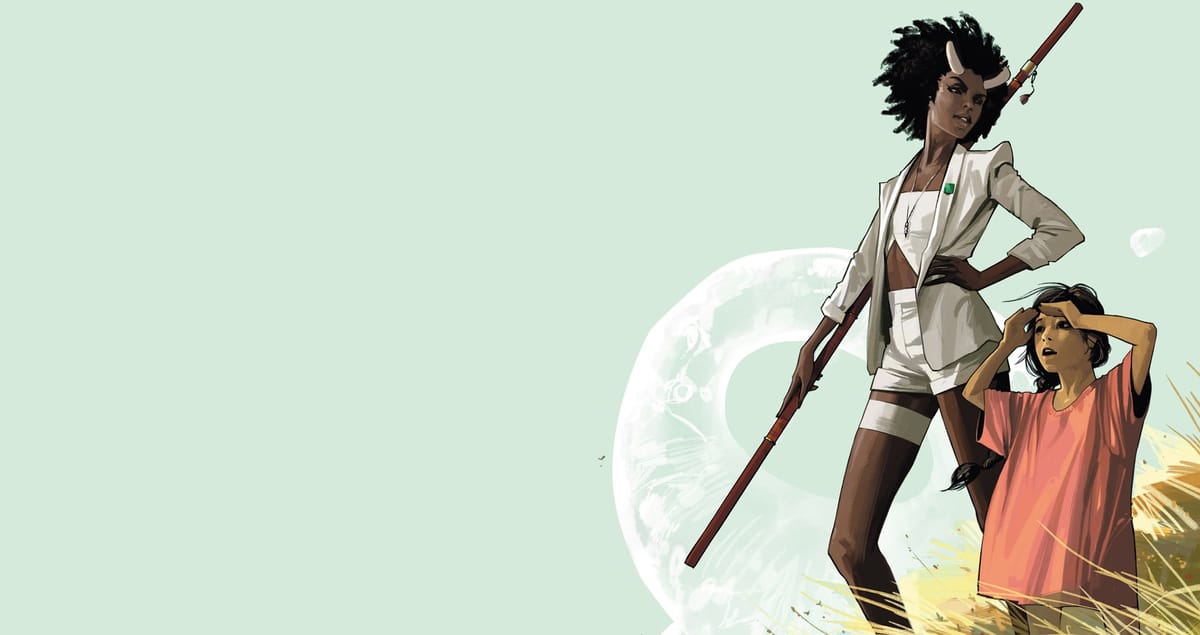 Illustration de l'article Saga de Fiona Staples et Brian K. Vaughan