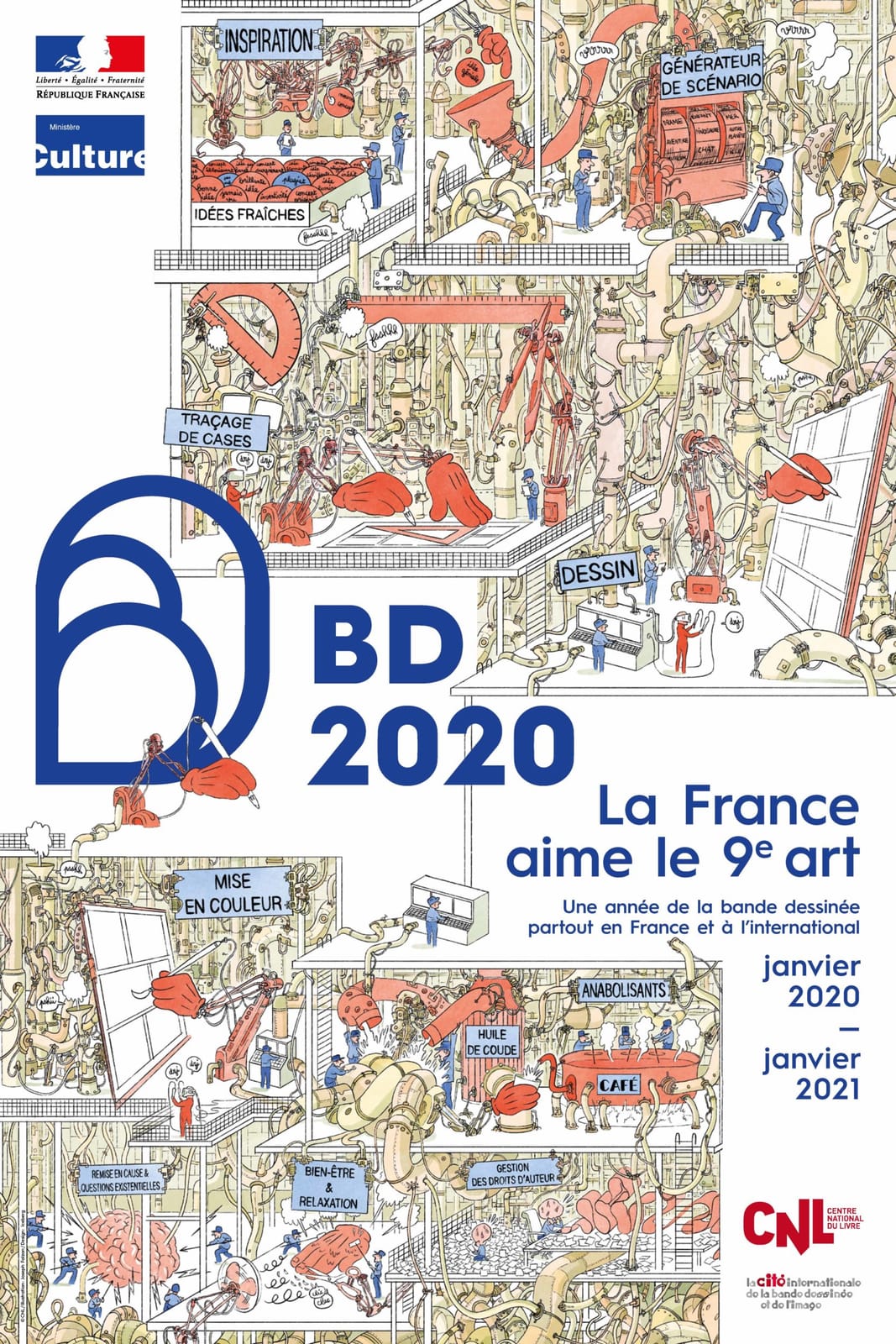 Affiche officielle BD2020
© Joseph Falzon / Ministère de la Culture