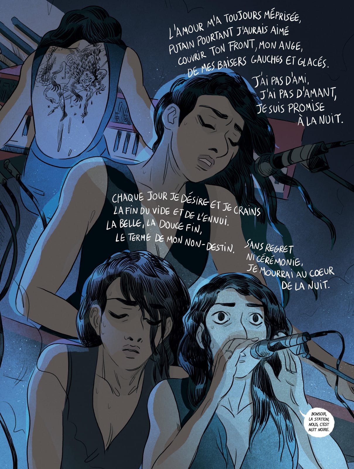 La nuit est mon royaume de Claire Fauvel, Rue de Sèvres