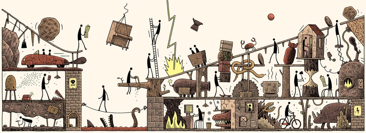Illustration de l'article Vous Etes Tous Jaloux de mon Jetpack de Tom Gauld
