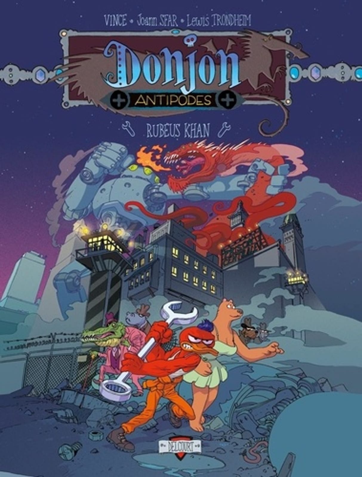 Donjon Antipodes : Rubéus Khan T2 de Vince & Joann Sfar, Delcourt