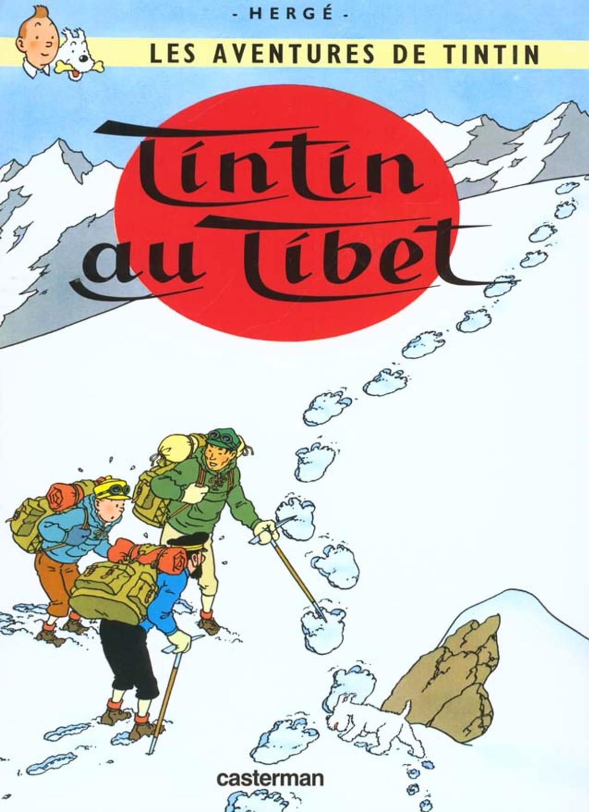 Tintin au Tibet de Hergé chez Casterman