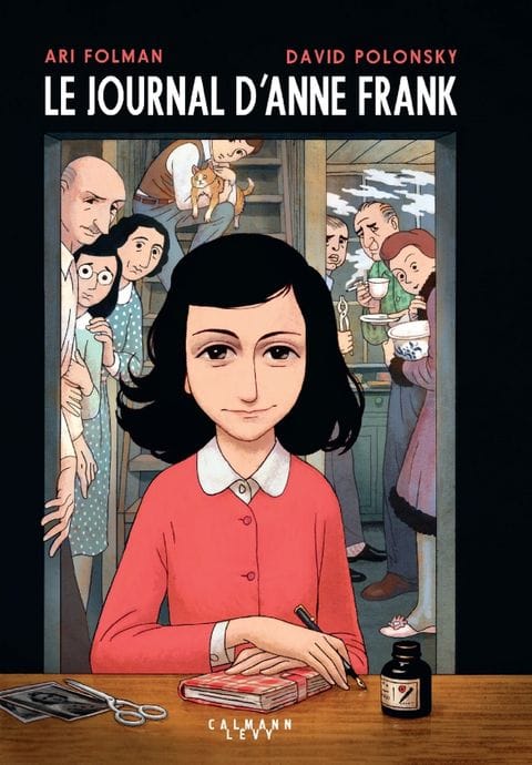 Le journal d'Anne Frank mis en scène par Ari Folman et illustré par David Polonsky, Calmann Levy, 2017.