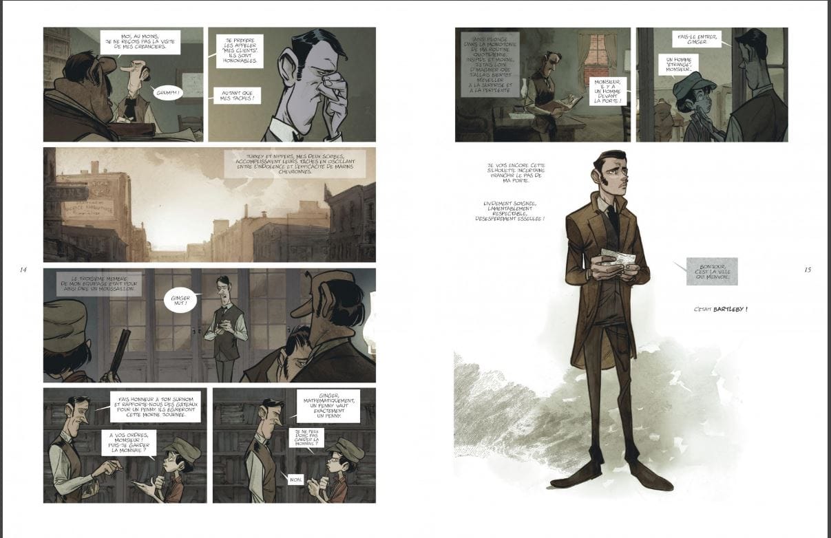Bartleby le scribe, de Jose Luis Munuera (scénario & dessin), éditions Dargaud