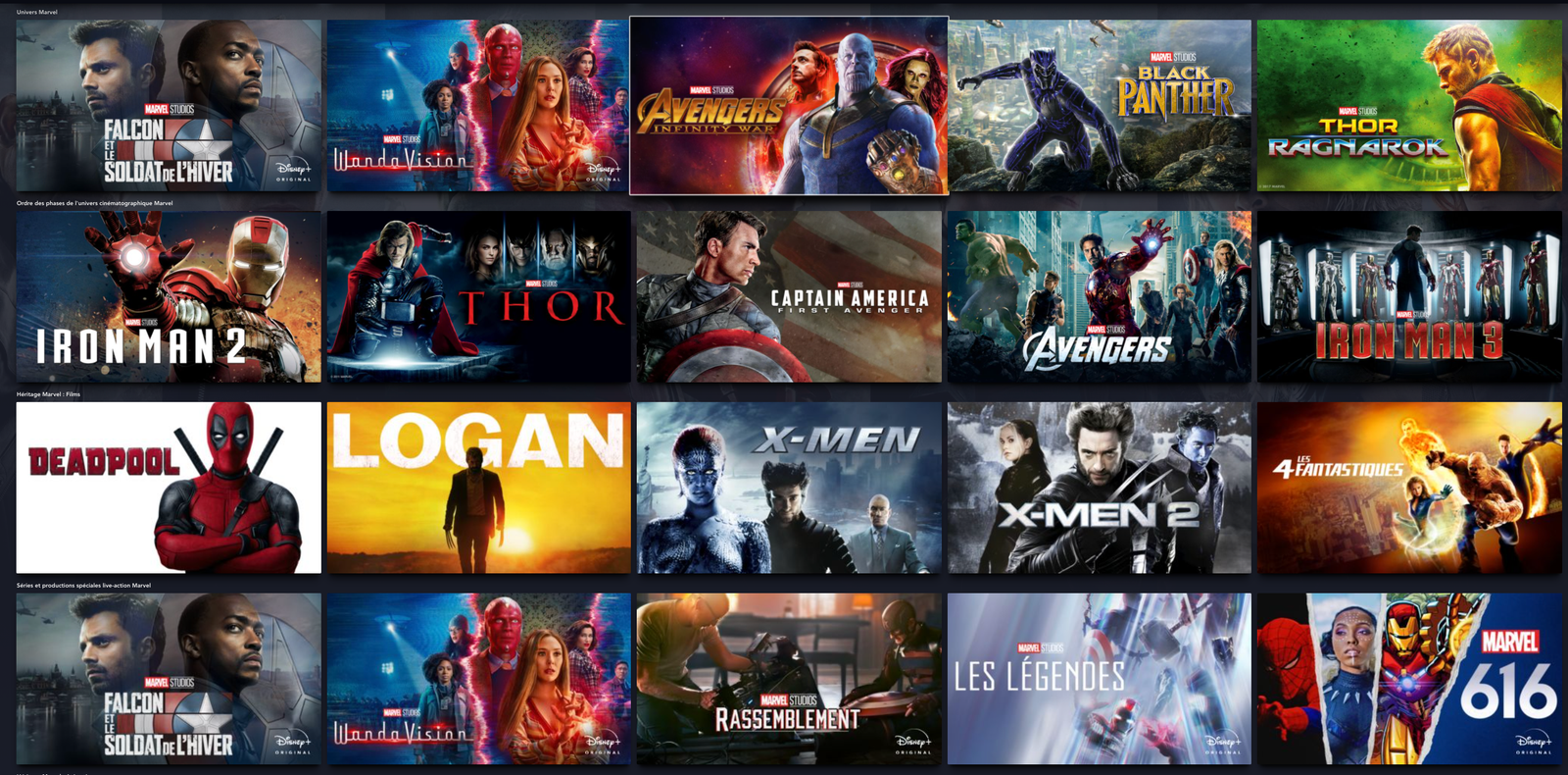 Même le catalogue sur Disney+ se présente comme un kiosque