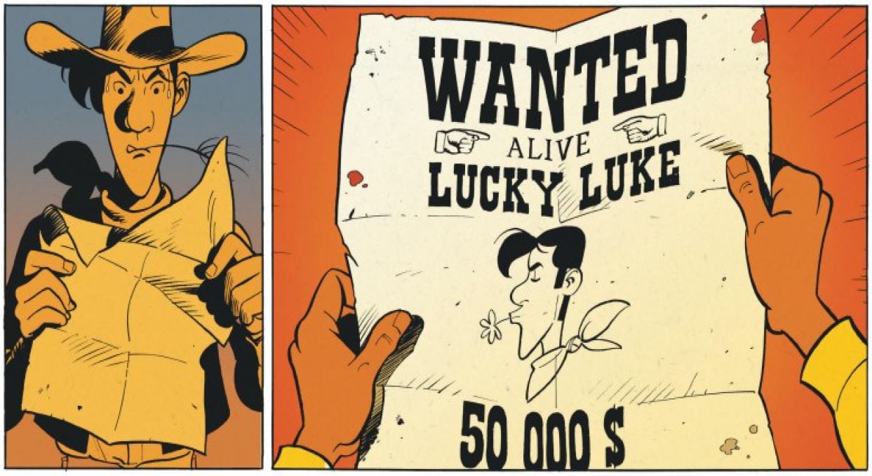 Wanted Lucky Luke, de Matthieu Bonhomme, éditions Dargaud