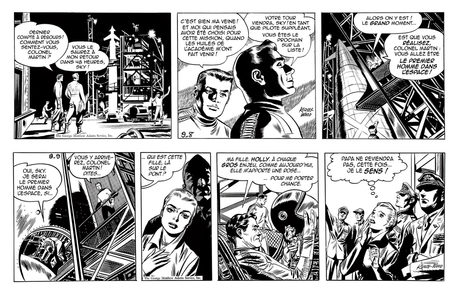 Sky Masters Of The Space Force de Jack Kirby et Wallace Wood mais aussi Dave Wood, Dick Wood, Dick Ayers et Roz Kirby