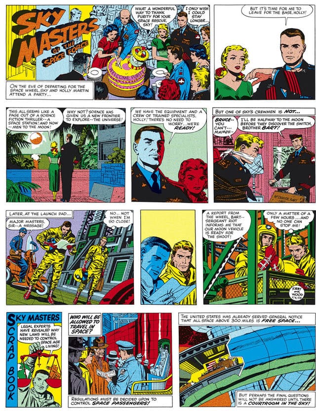 Sky Masters Of The Space Force de Jack Kirby et Wallace Wood mais aussi Dave Wood, Dick Wood, Dick Ayers et Roz Kirby