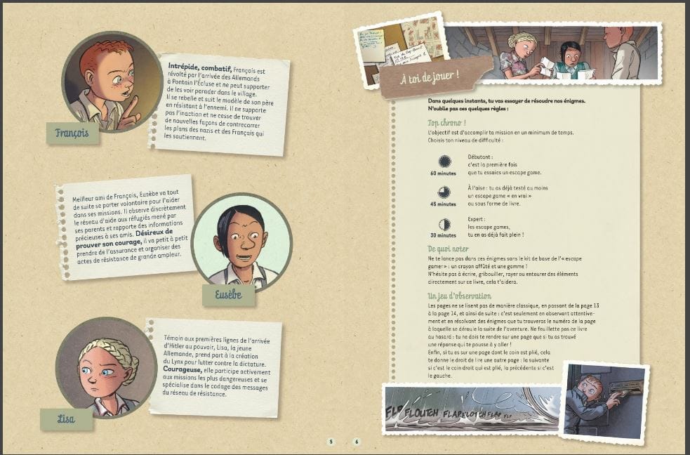 Les Enfants de la Résistance - L'Escape Game, de Rémi Prieur, Mélanie Vives et Benoît Erbs, éditions Le Lombard