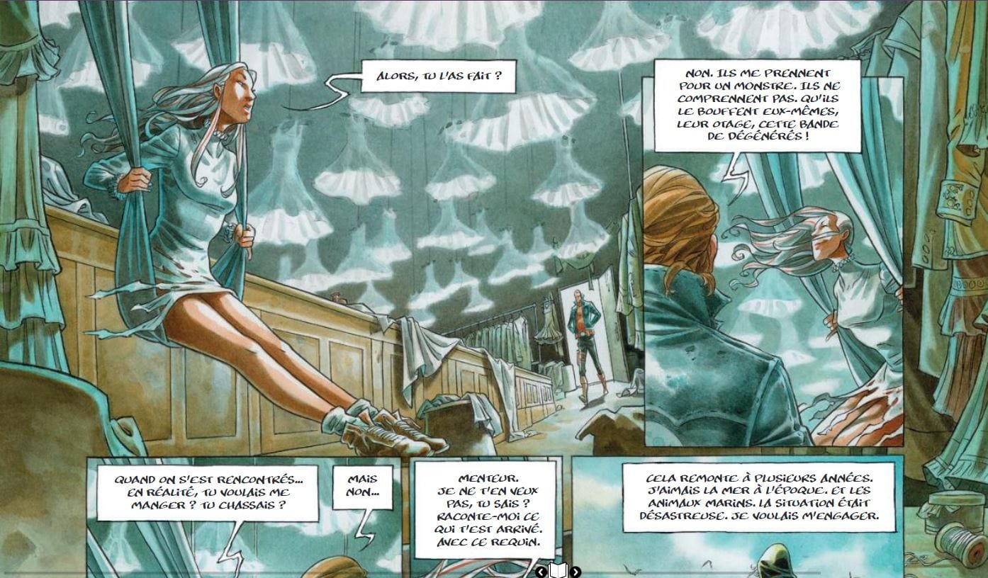 La baleine blanche des mers mortes, d'Aurélie Wellenstein (scénario) et Olivier Boiscommun (dessin & couleur), éditions Drakoo
