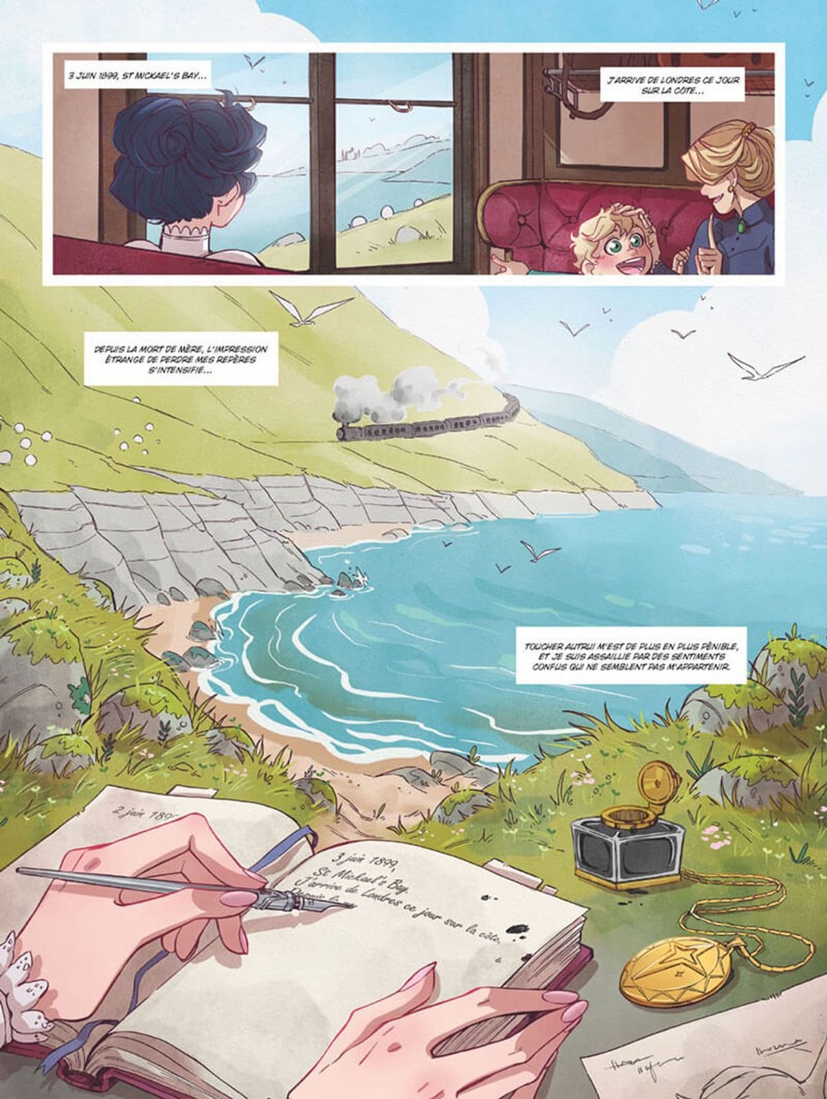 Amelia Woods tome 1 : Le Manoir de Lady Heme, Carole Breteau et Morgane Lafille ; éditions Glénat / Vents d’Ouest