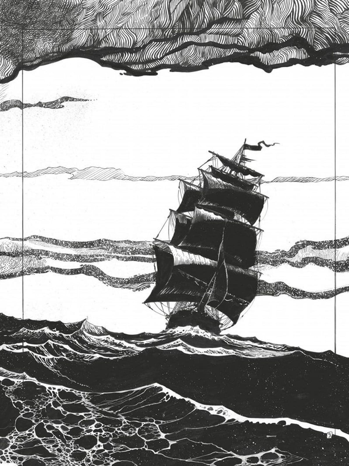 Frankenstein de Mary Shelley, adapté par Georges Bess, éditions Glénat, parution novembre 2021