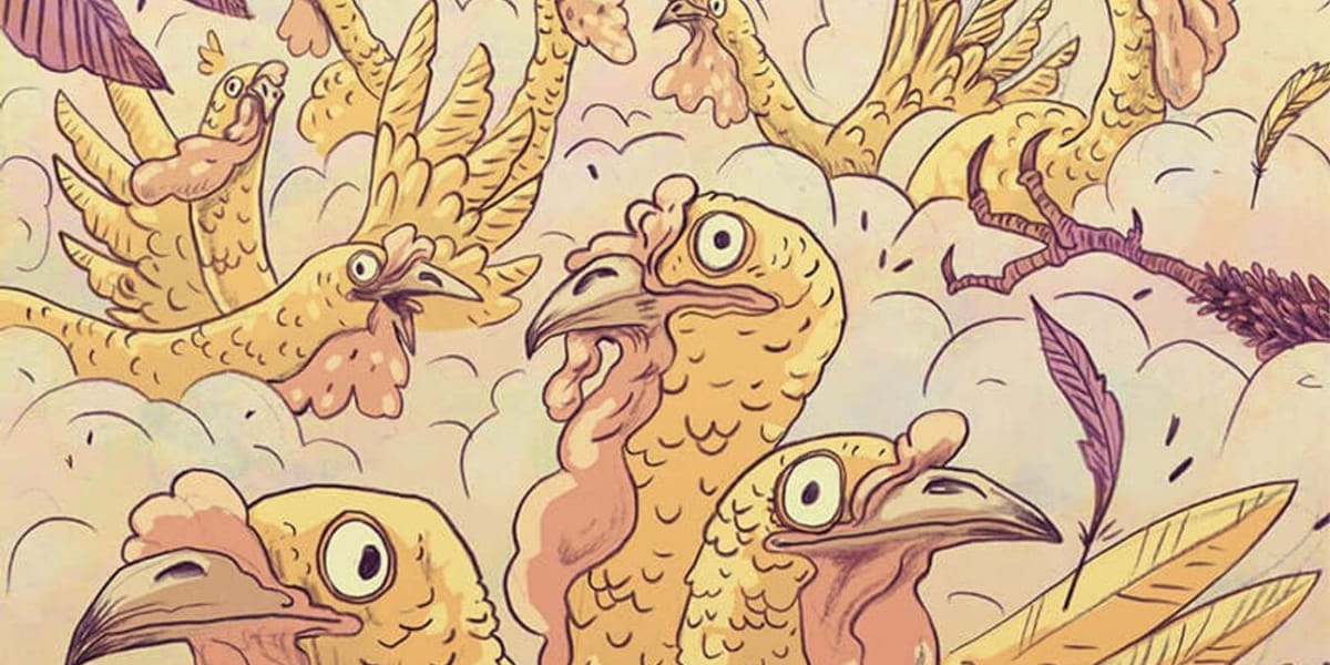 Illustration de l'article La longue marche des dindes de Léonie Bischoff : Prix Jeunesse de la Critique ACBD 2022