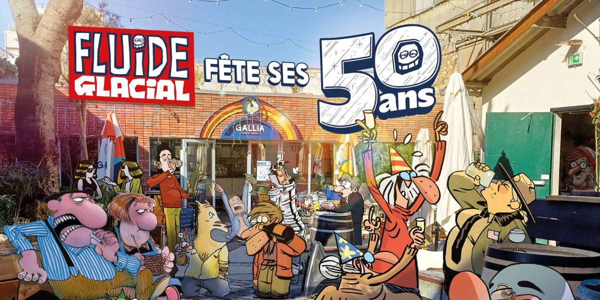 Illustration de l'article En avril 2025 fêtons les 50 ans de Fluide Glacial, le seul magazine d’Umour et Bandessinées lancé un 1er avril 1975
