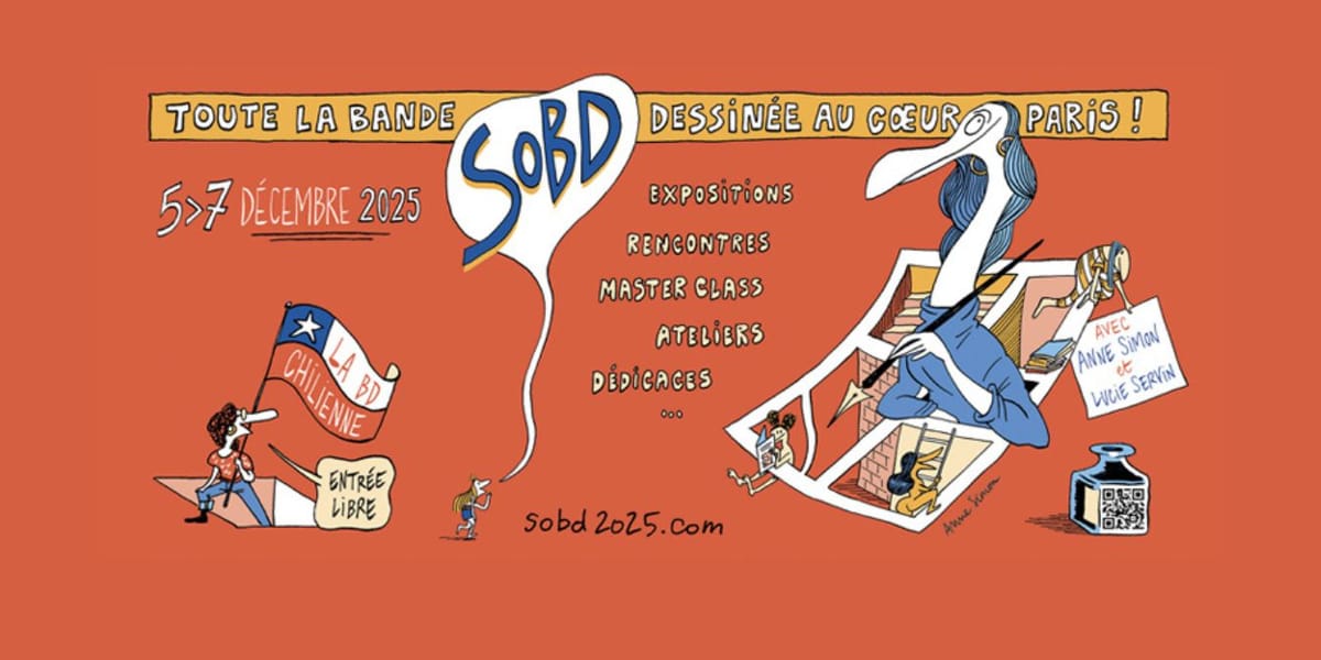Illustration de l'article 15e édition du SoBD : Anne Simon & Lucie Servin invitées d’honneur & focus sur la BD Chilienne
